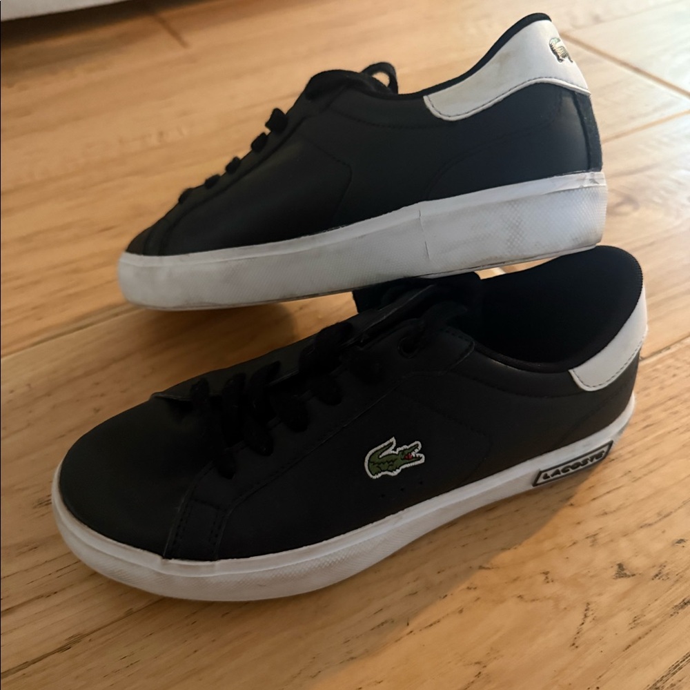 Lacoste Powercourt Sneakers – Black & White